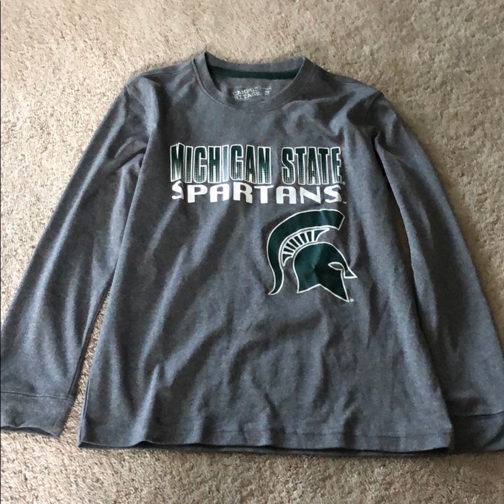 Boys Youth L Michigan State Dri Fit long sleeve